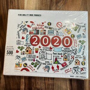 2020 Covid 19 Themed 500 Piece Jigsaw Puzzle High Quality Wood Products - SEALED